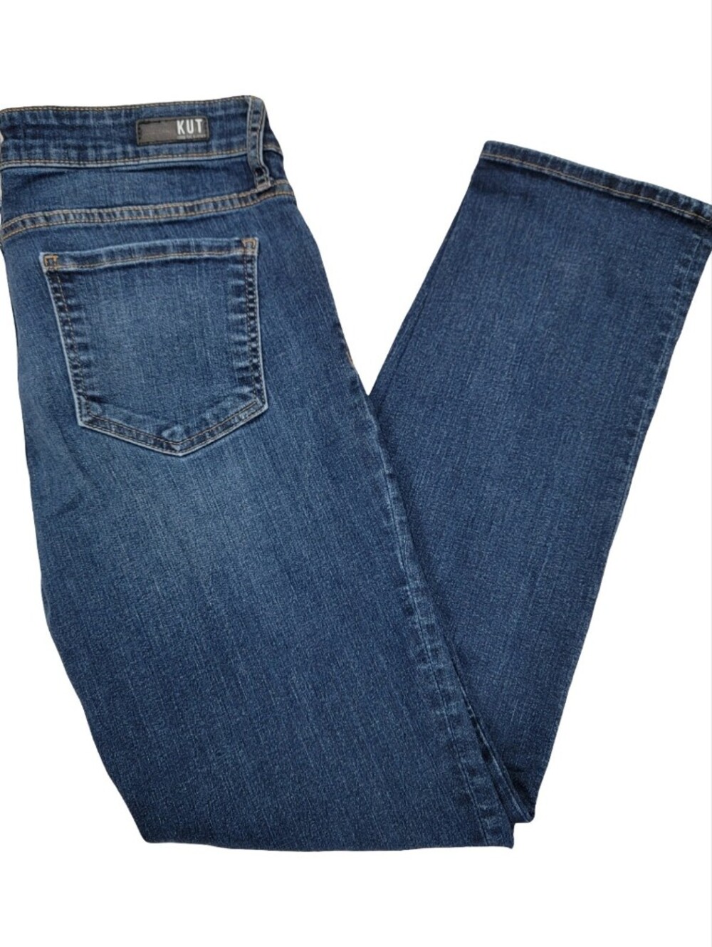Kut From the Kloth Catherine Boyfriend Jeans Blue Slim Straight Leg Women’s 6 - Picture 10 of 17